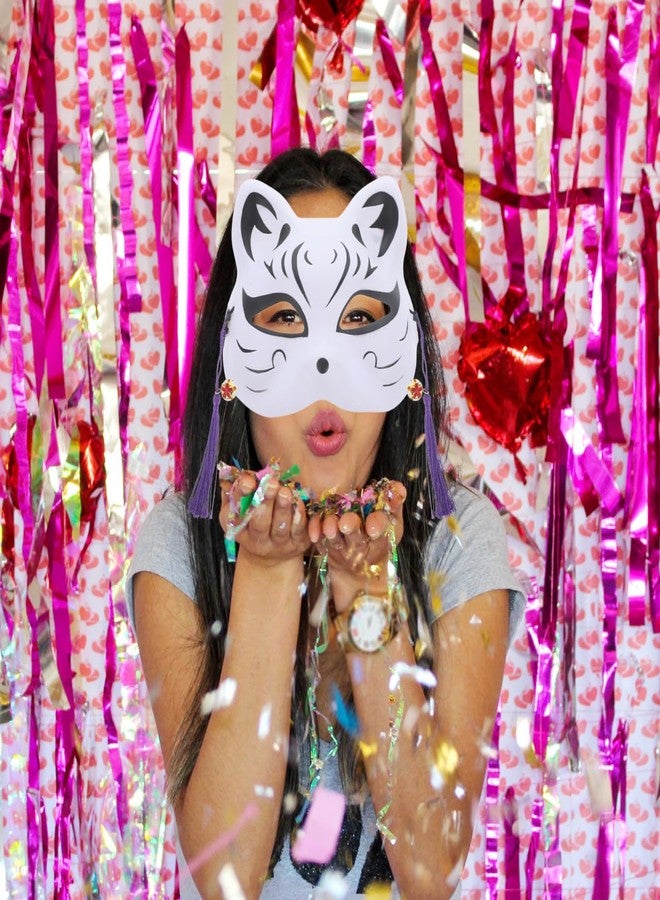 أموسفون قناع قطة أموسفن، قناع ثعلب كيتسون، زي تنكري للهالوين، لوازم حفلات تنكرية - Image 2